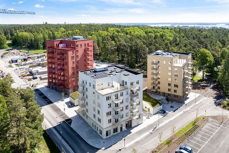 Vy området Kv. Kornknarren