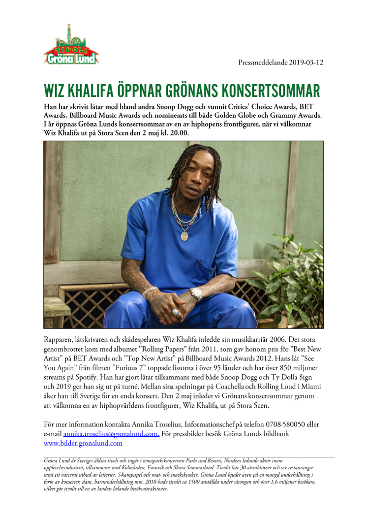 Wiz Khalifa öppnar Grönans konsertsommar