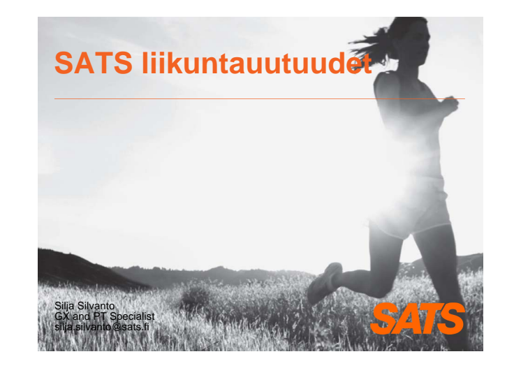 SATS-liikuntauutuudet_Silja Silvanto
