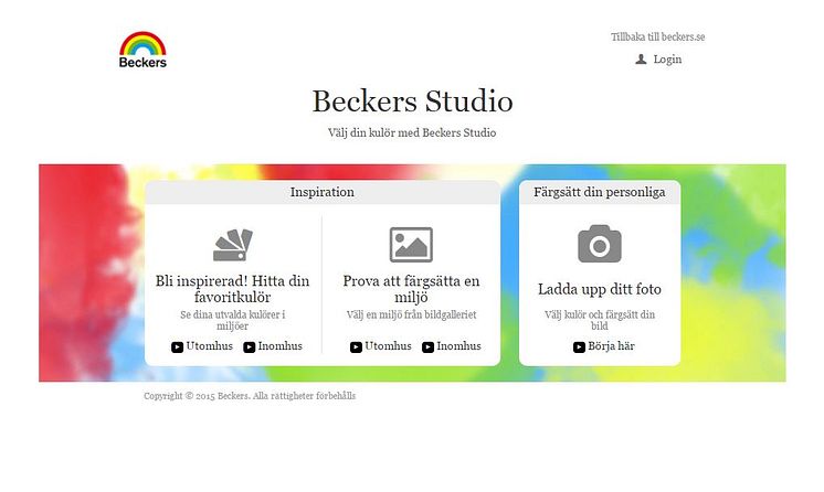 Beckers STUDIO startsida
