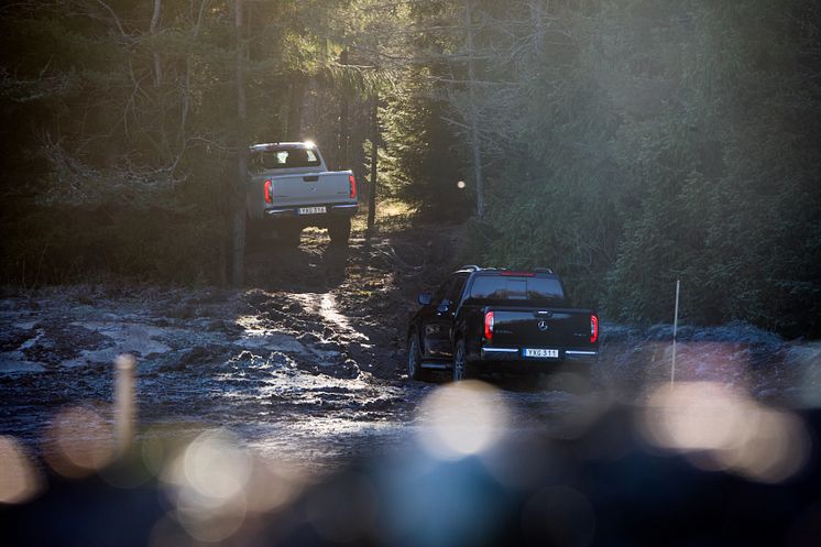 Mercedes-Benz X-Klass på svensk mark