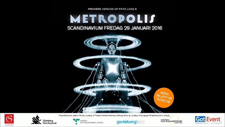 Trailer för filmklassikern Metropolis i Scandinavium