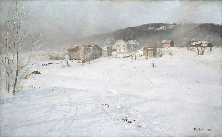 Vinter, 1886 av Frits Thaulow