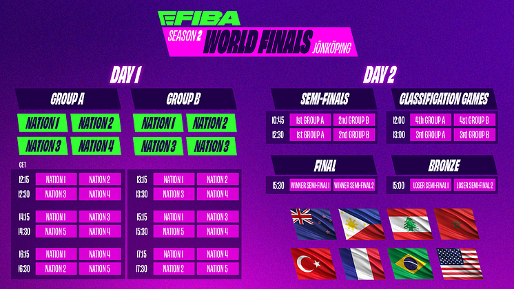 Finals schedule