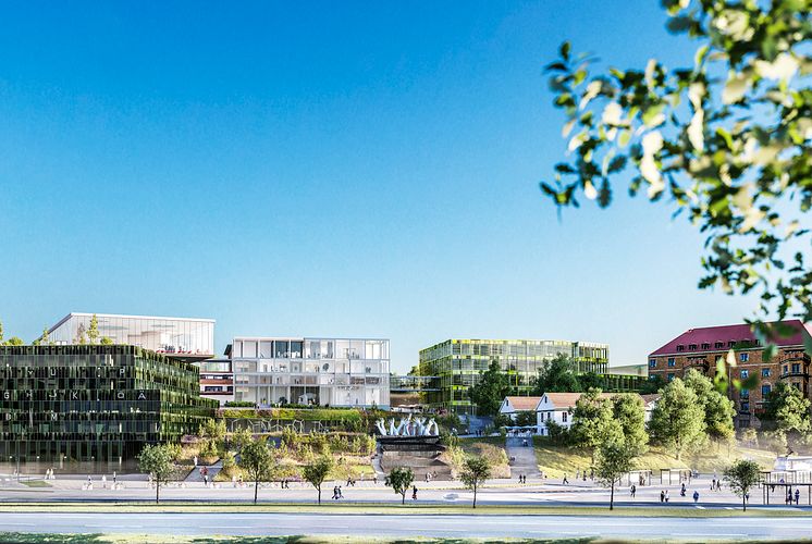 Campus Näckrosen, Göteborgs universitet, parallella uppdrag Korsvägen, Wingårdh arkitektkontor