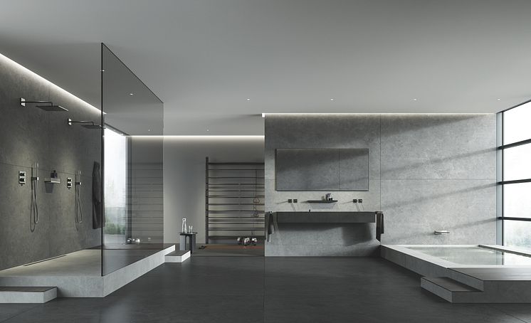 GROHE_Allure_full bathroom_Hard Graphite_Mood 2