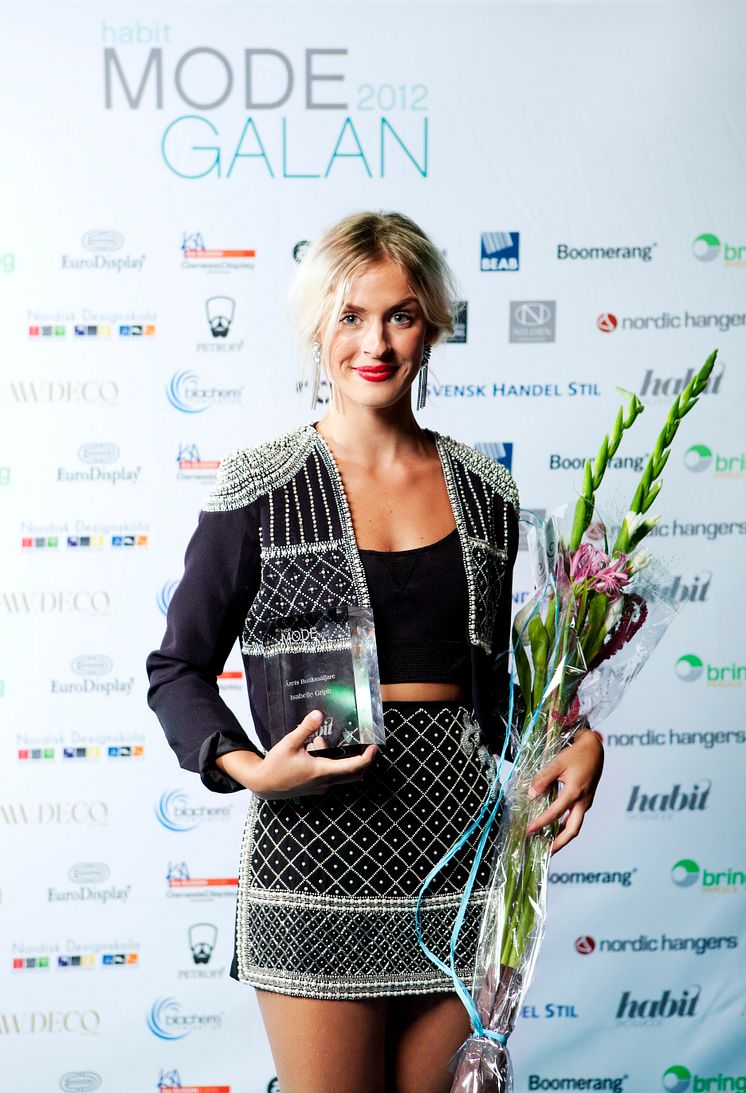 Vinnare Årets Butikssäljare Habit Modegalan 2012 - Isabelle Griph, Bikbok, Linköping