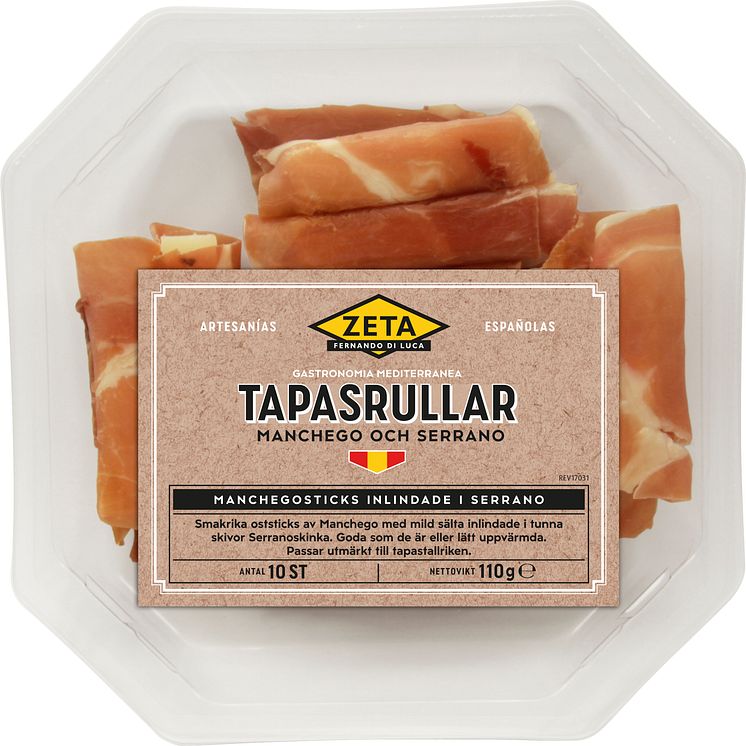 Zeta tapasrullar med serrano produktbild