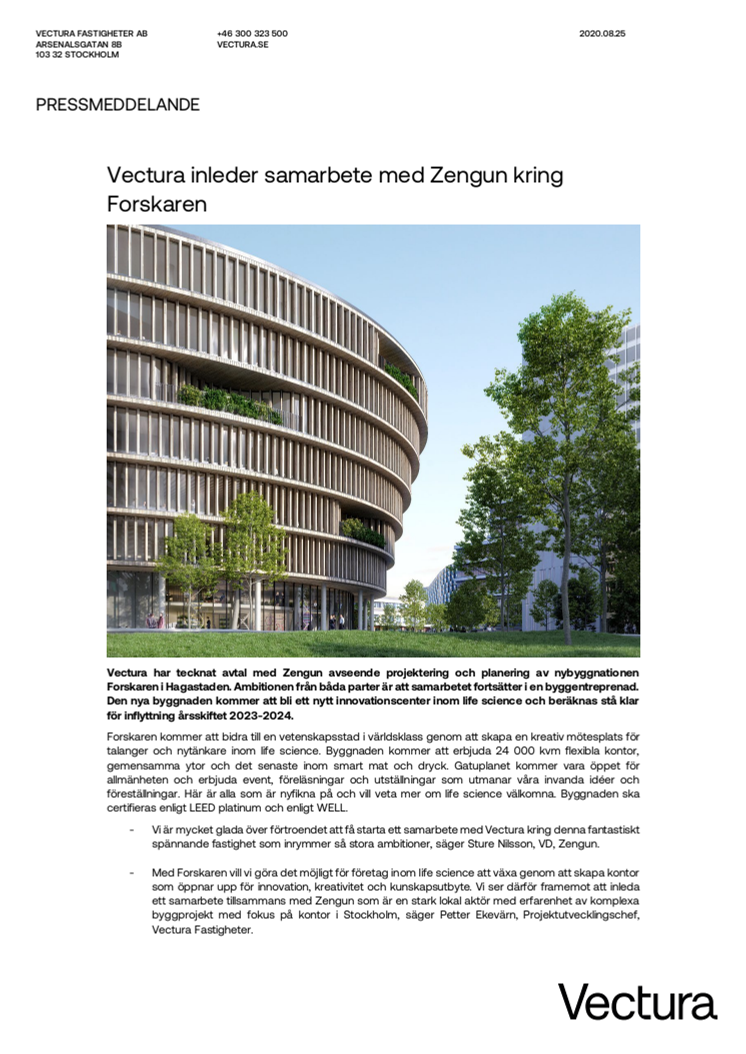 Pressmeddelande_Vectura inleder samarbete med Zengun kring Forskaren.pdf