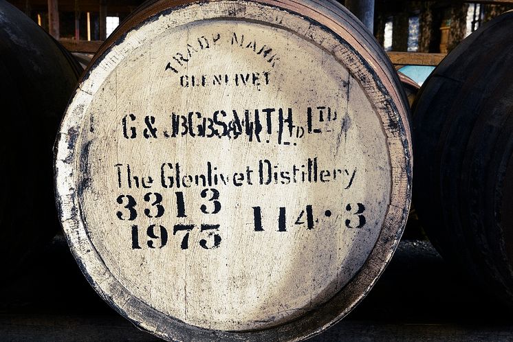 The Glenlivet Distillery barrel