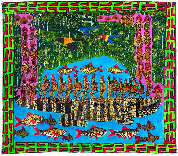 Acelino Tuin Huni Kuin, Movimento dos Artistas Huni Kuin, «Kapenawë pukeni», 2022. 