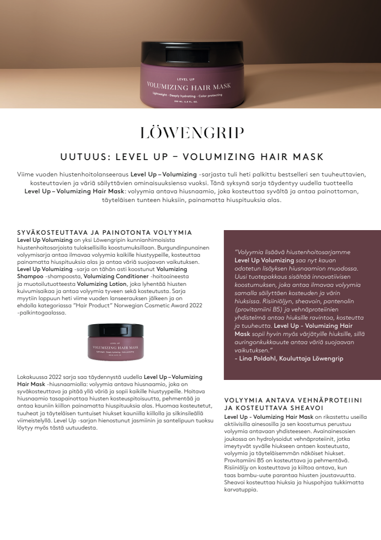 LevelUp_HairMask_PressRelease_A4_FI.pdf