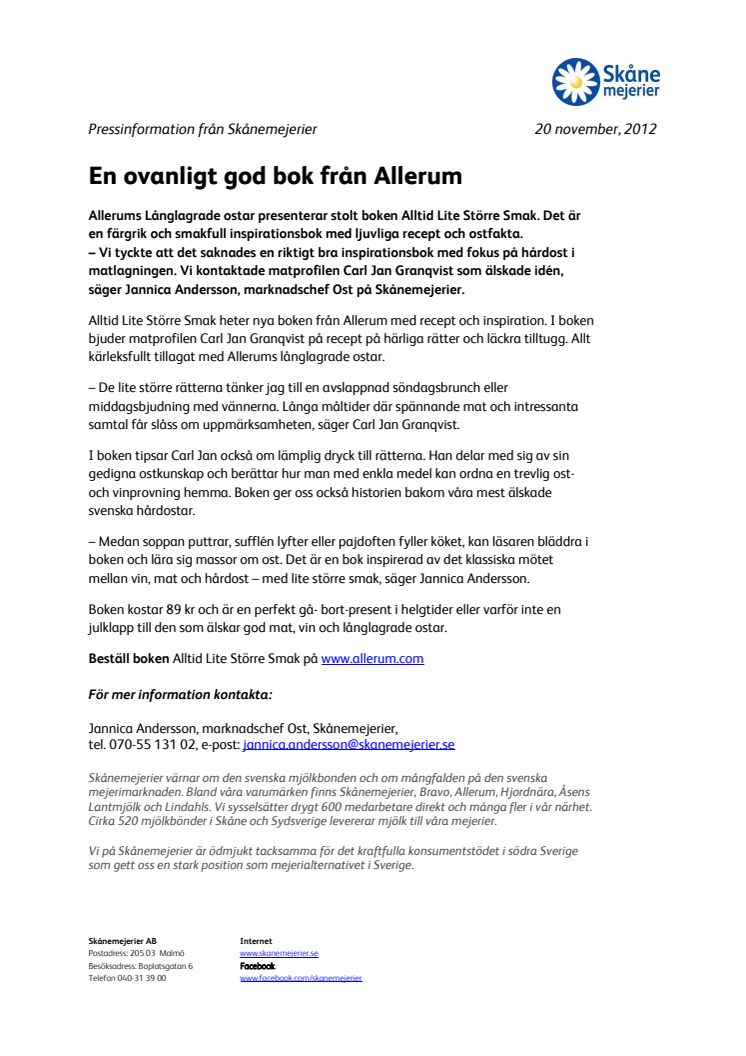 En ovanligt god bok från Allerum
