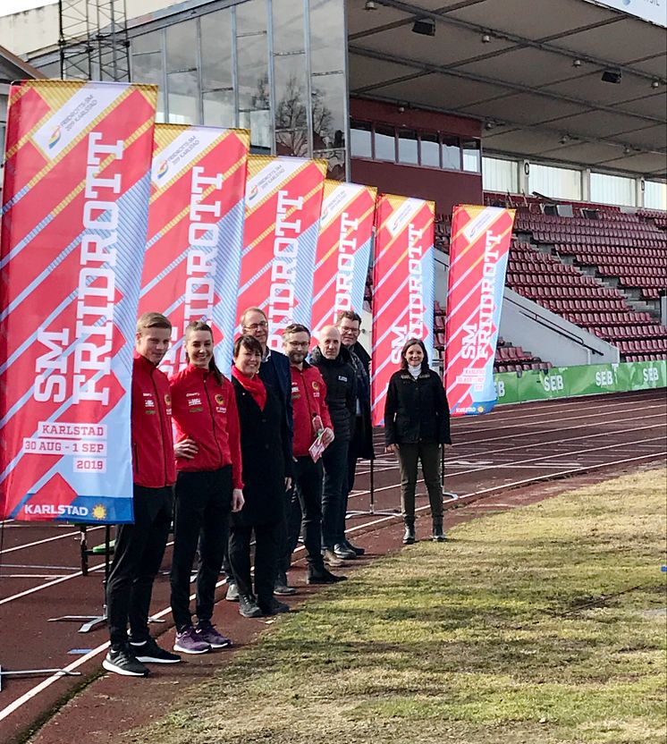 Karlstad laddar inför Friidrotts-SM 2019.