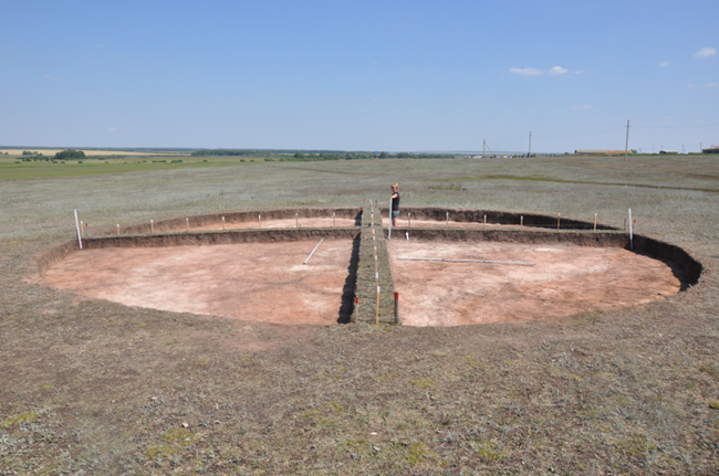 Utgrävning av en begravningsplats i södra Uralerna.