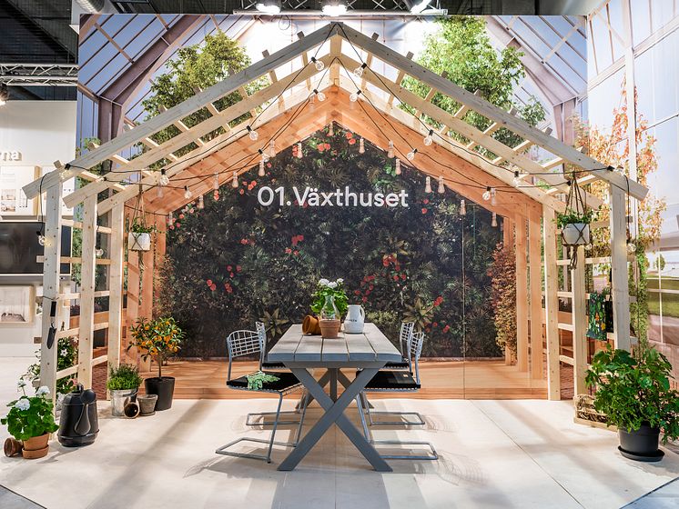 Pergola i Brf Växthusets PopUp!