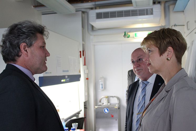 Brandenburgs Wissenschaftsministerin Dr. Martina Münch am 6. Juli 2016 zu Arbeitsbesuch an der Technischen Hochschule Wildau