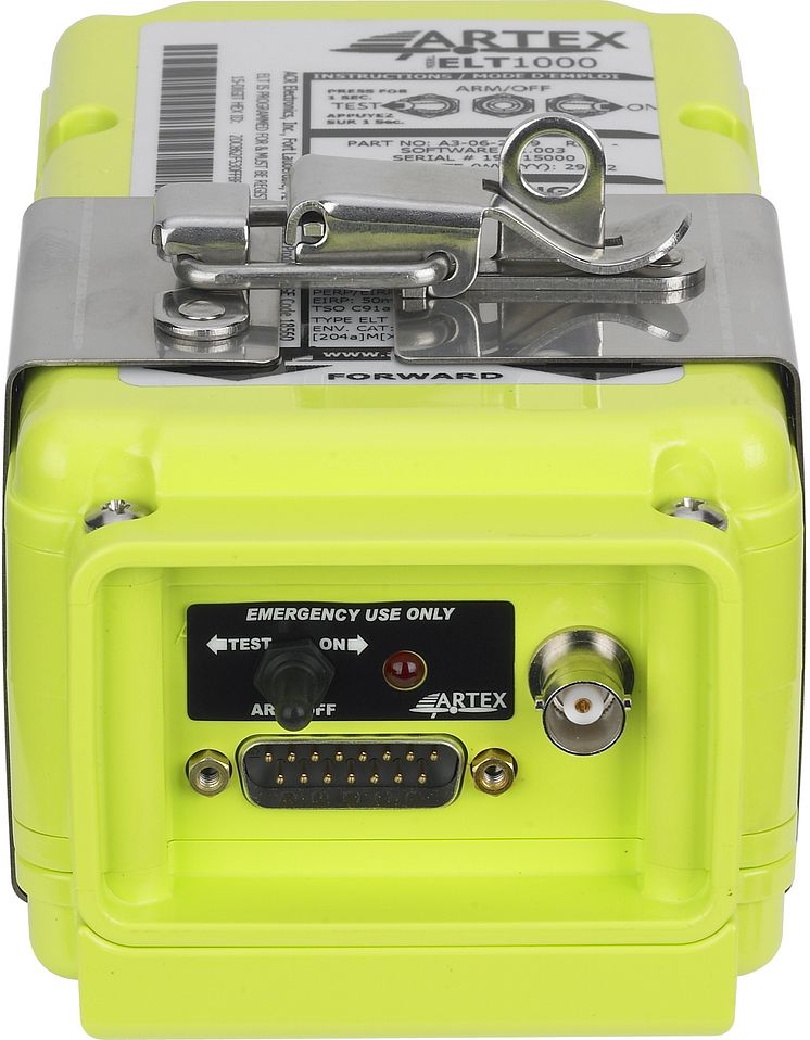 Hi-res image - ACR Electronics - ELT supplier ARTEX is advising customers to upgrade to a new ARTEX 406 MHz ELT such as the ARTEX ELT 1000 Emergency Locator Transmitter