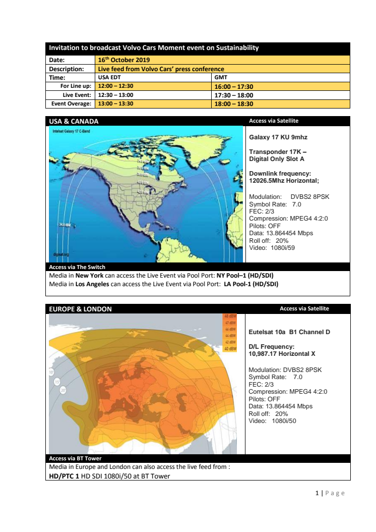 Broadcasting Briefing Document