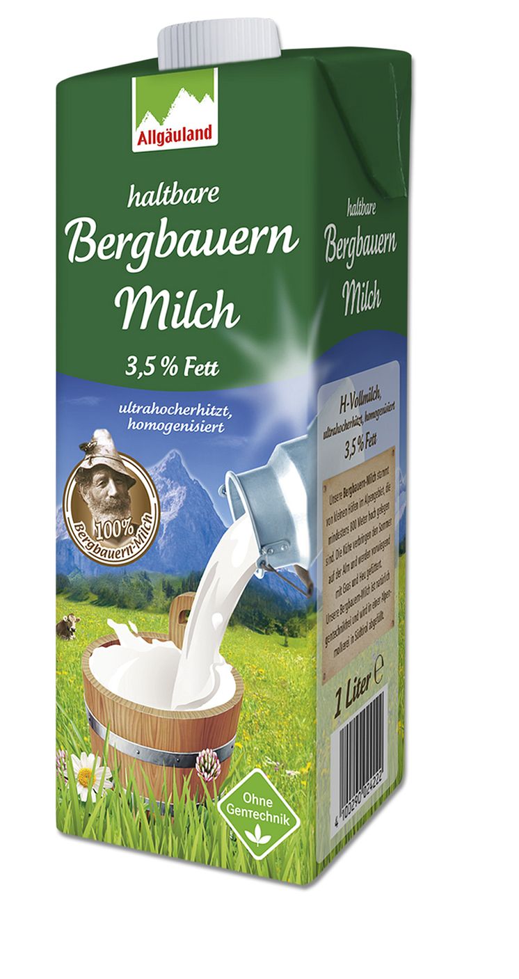 Allgäuland haltbare Bergbauern Milch, 3,5% Fett