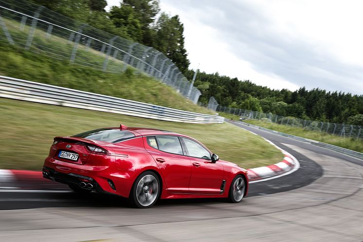 KIA Stinger testing at Nurburgring