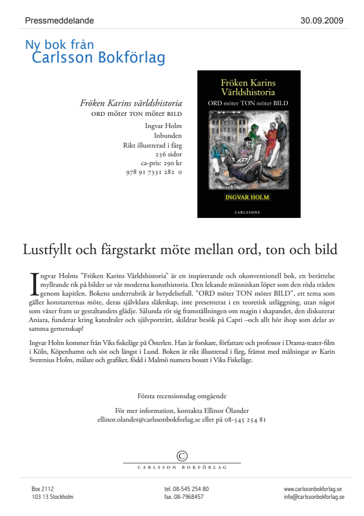 Lustfyllt och färgstarkt möte mellan ord, ton och bild