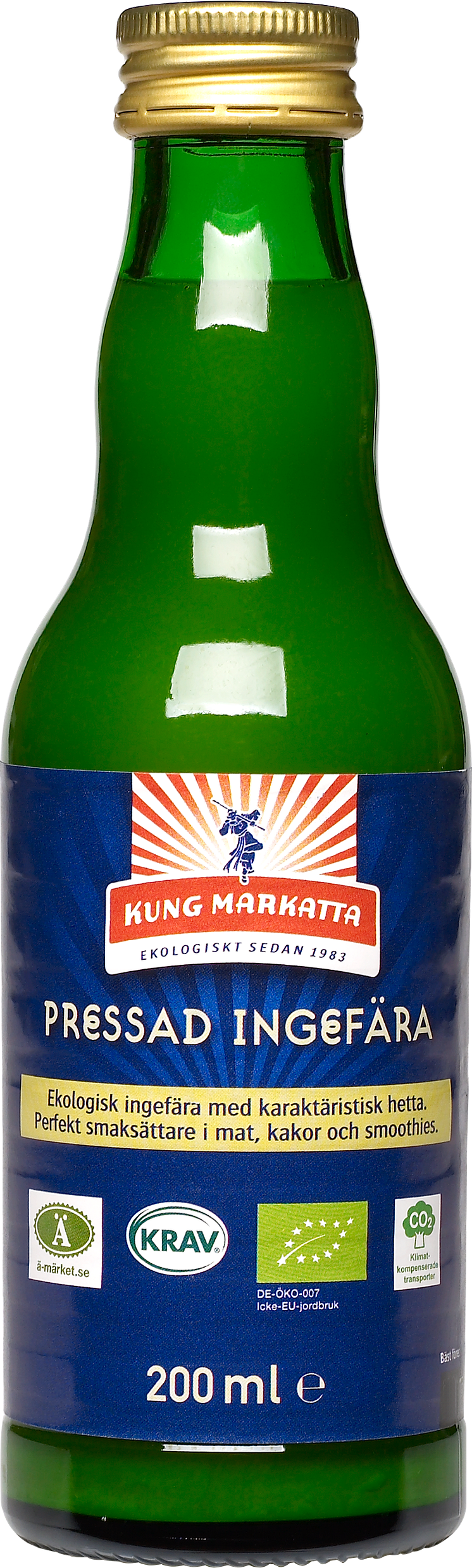 Kung Markatta Pressad Ingefära, 200 ml