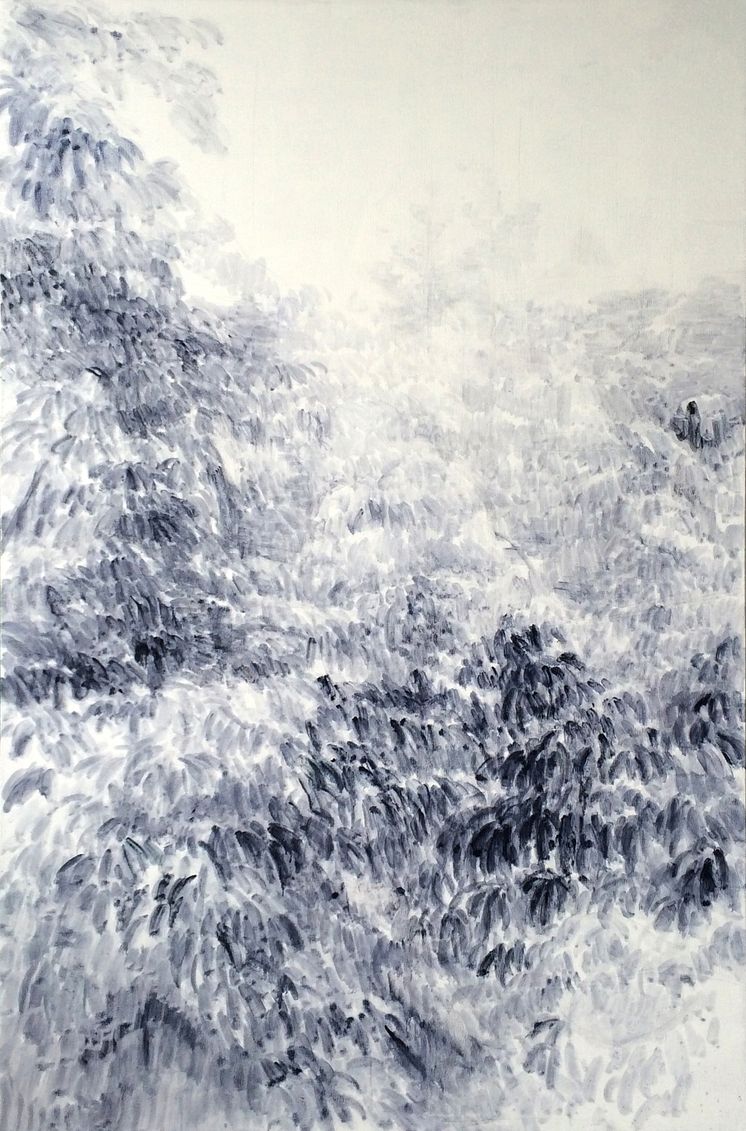 Shi Zhiying, Tree, 2016, olja på duk, 200 x 130 cm