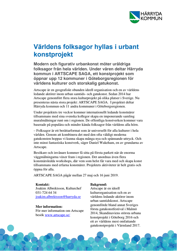 Världens folksagor hyllas i urbant konstprojekt