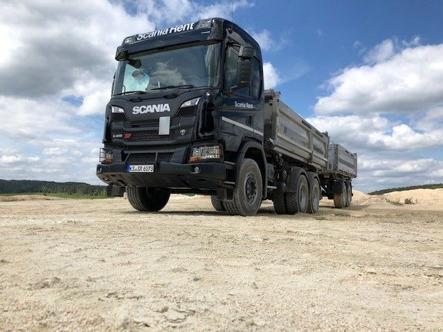 Scania G 450 XT 6x4 mit Meiller Dreiseitenkipper