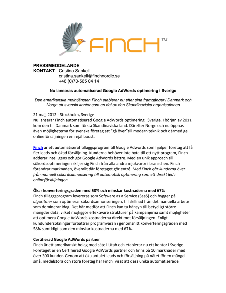 Nu lanseras automatiserad Google AdWords optimering i Sverige