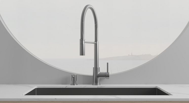 Primy Köksblandare Steel Pro 30080 & Primy Tvålpump Steel Clean Dispenser 35000