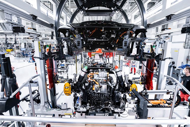 Produktion af Audi e-tron GT på Böllinger Höfe