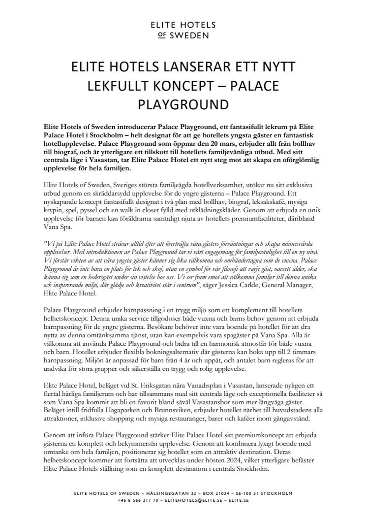 Elite Palace Hotel lanserar Palace Playground_FINAL.pdf