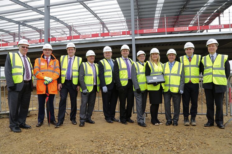 Landmark reached at Hitachi Rail Europe’s Newton Aycliffe factory as steel frame is erected