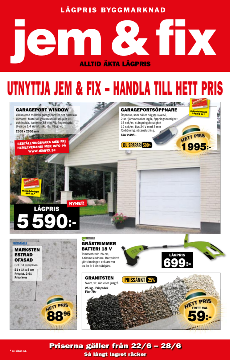 Annonsblad - Jem & Fix