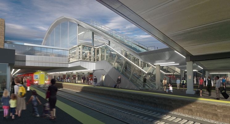 Gatwick Airport station after redevelopment