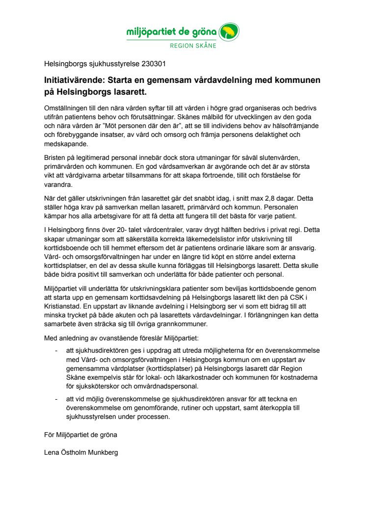 Initiativärende Starta en gemensam vårdavdelning 230301.pdf