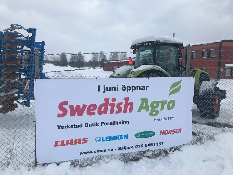 Swedish Agro Machinerys nya anläggning i Borlänge.