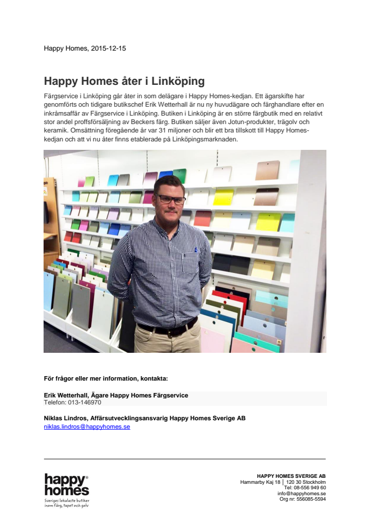 ​Happy Homes åter i Linköping