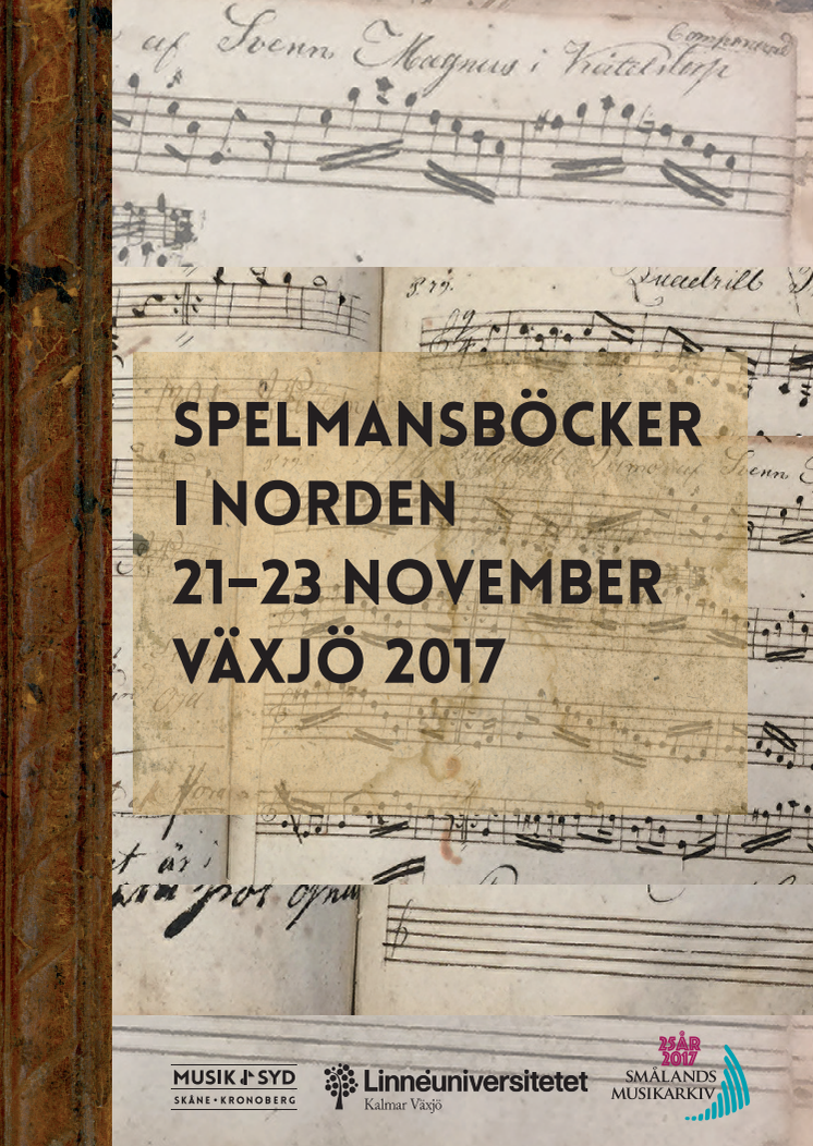 Spelmansböcker i Norden – konferens och festival i Växjö 21–23 november 