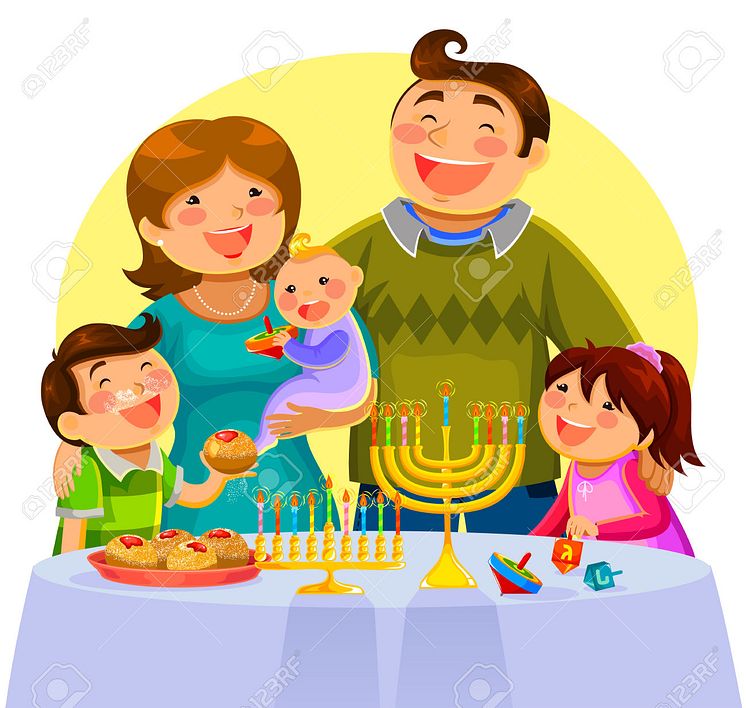 23269864-happy-family-celebrating-Hanukah-Stock-Vector-jewish-family-hanukkah