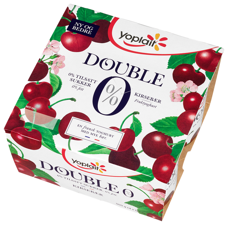 Yoplait Double 0% Kirsebær