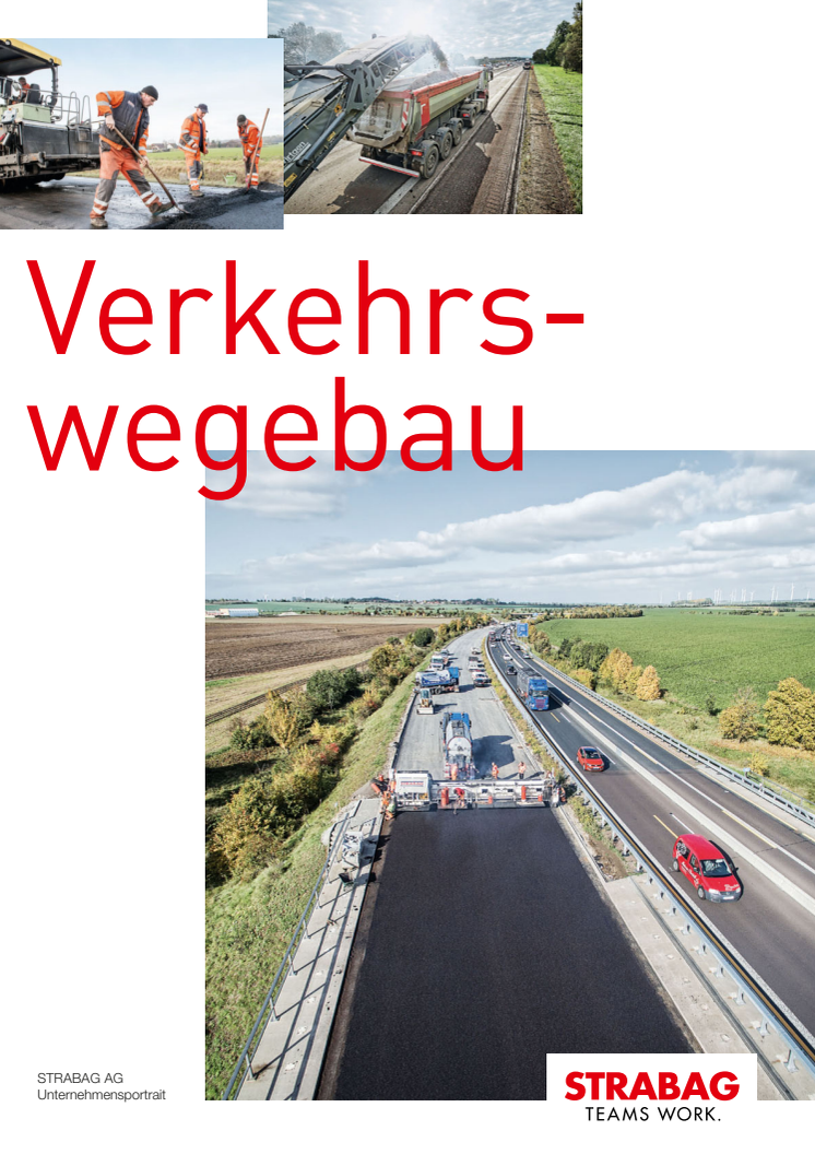 STRABAG-Unternehmensbroschüre Verkehrswegebau 