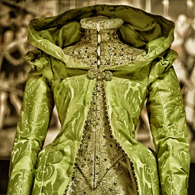 Den gröna "skalbaggsklänningen", foto Erik Lernestål