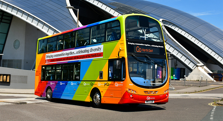 Rainbow bus