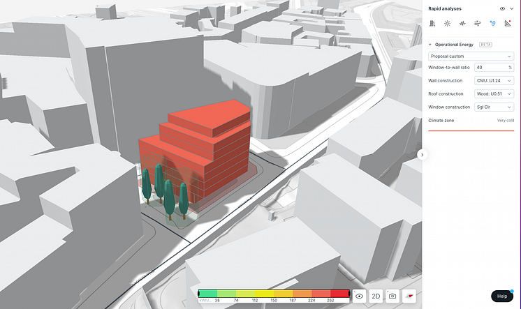 Spacemaker_rapid operational energy analysis_small site2