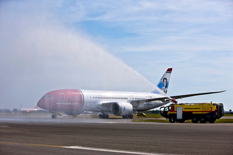 Dreamliner hilses velkommen i CPH