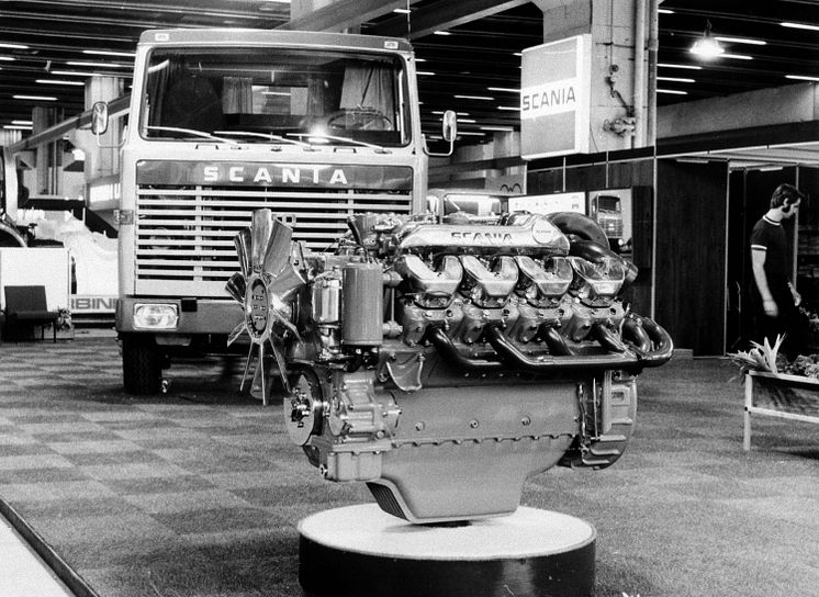 Scania V8 mit 350 PS auf der IAA 1969