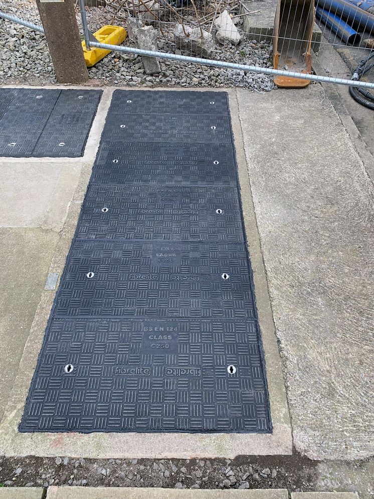 Fibrelite covers are chemically inert and have an anti-slip tread pattern